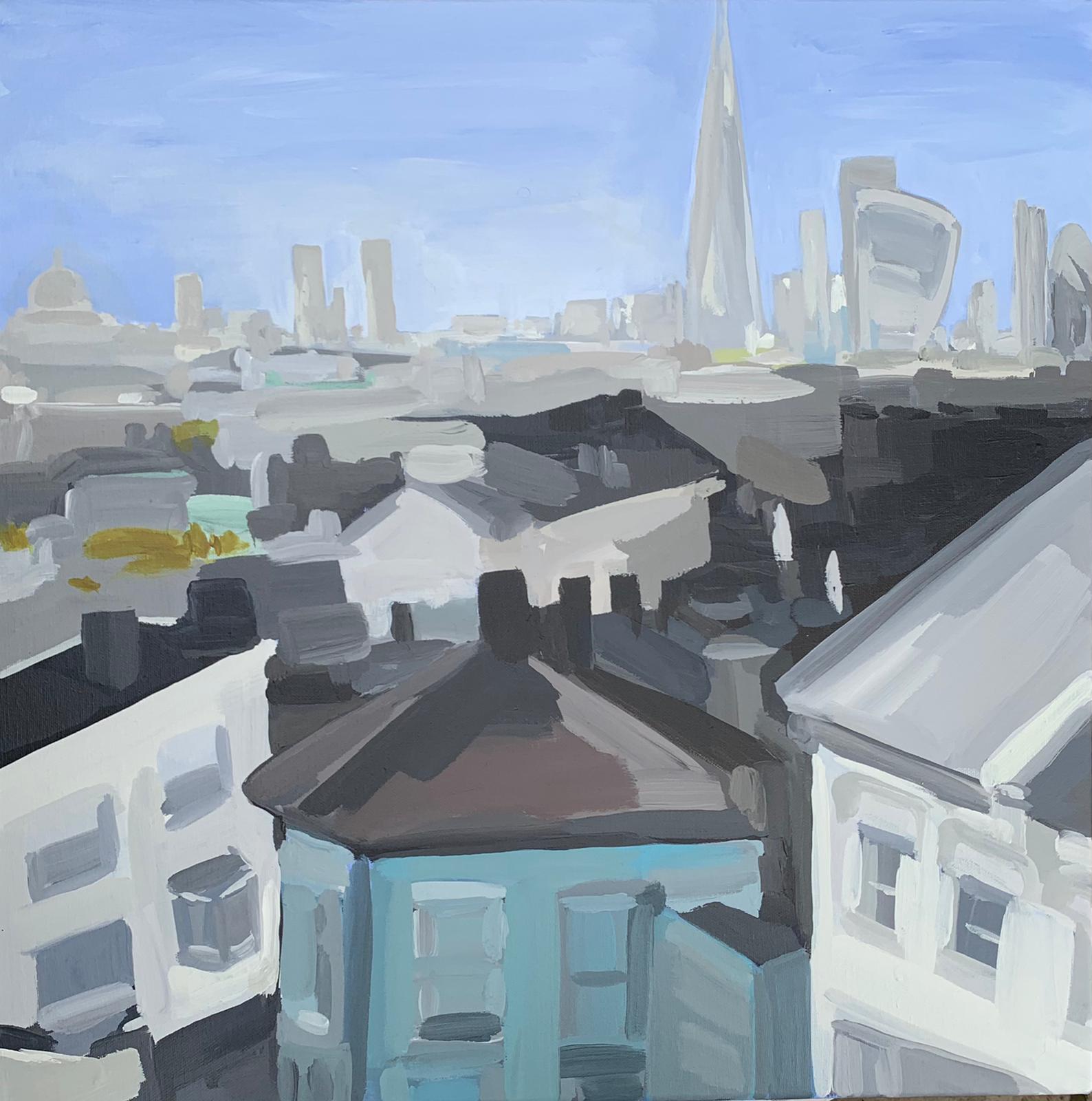 View of the London Skyline from Forest Hill reimagined